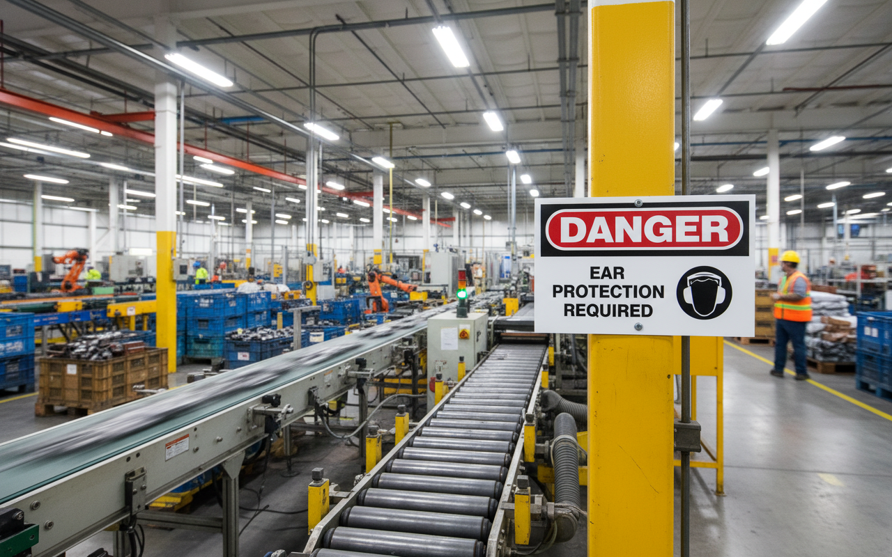 DANGER - PROTECTION DE L'OREILLE REQUISE - DA310