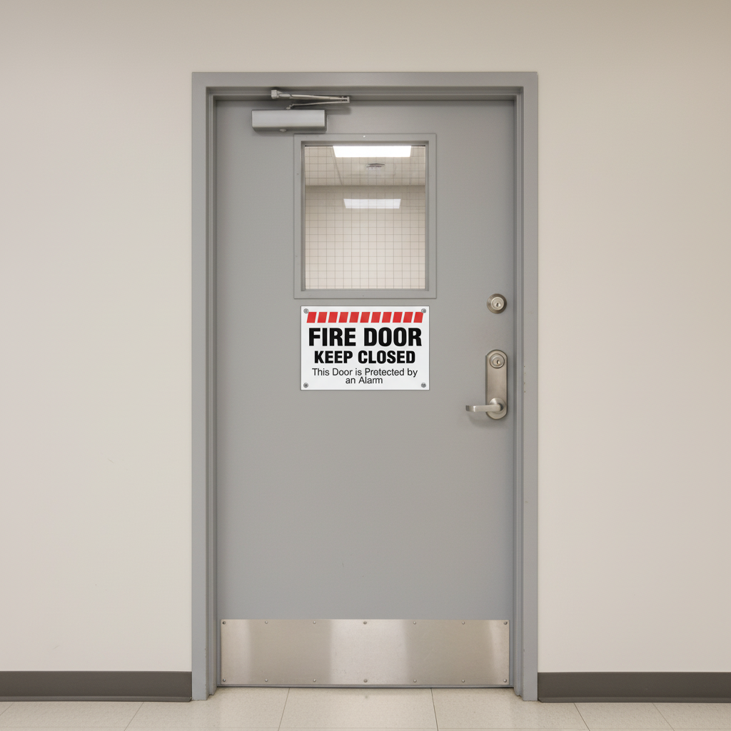 FIRE DOOR KEEP CLOSED - 8" x 12" Sign / No. R156