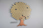 200 Leaf Donor Tree with gold leaves and light stain trunk
