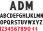 10" ADM Change Letters - Black & Red