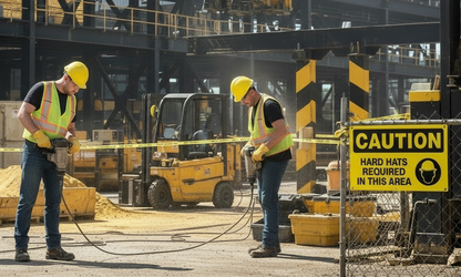 CAUTION - HARD HATS REQUIRED IN THIS AREA - CA391