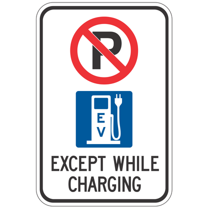No parking except while charging