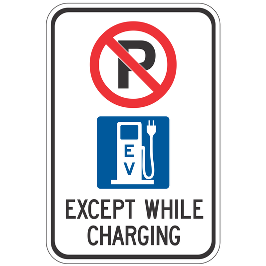 No parking except while charging
