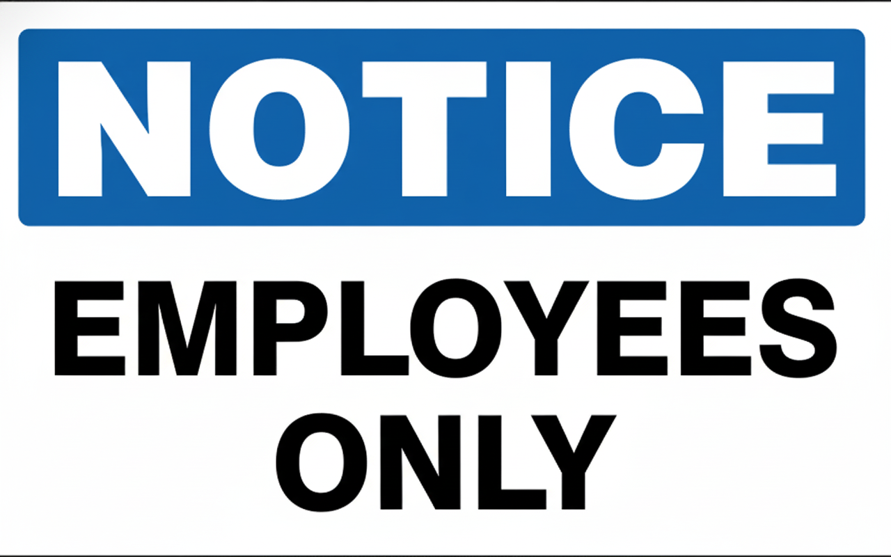 AVIS - EMPLOYÉS UNIQUEMENT - NO105