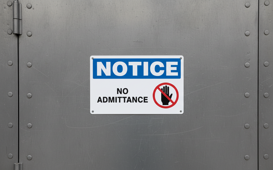 AVIS - PAS D'ADMISSION - NO121