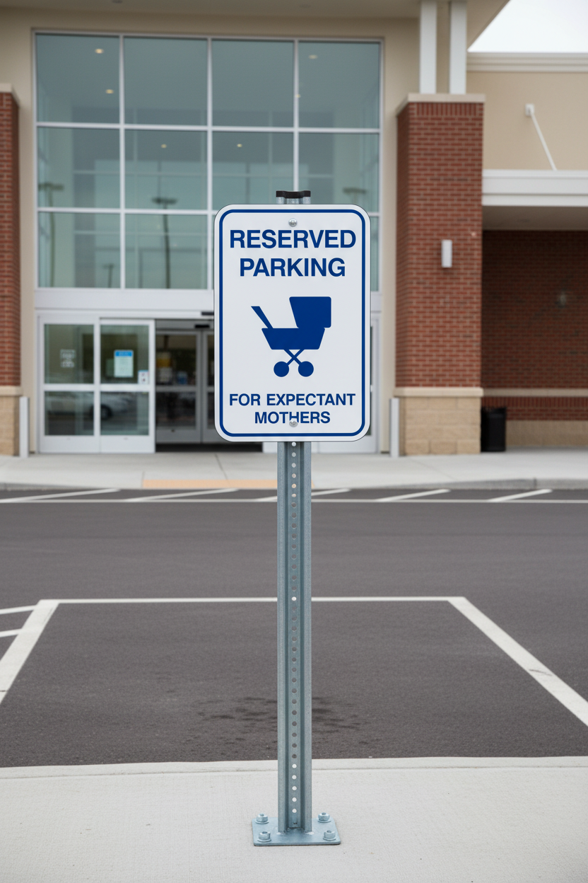 Reserved Parking for Expectant Mothers - 12" x 18" Reflective