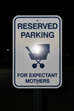 Reserved Parking for Expectant Mothers - 12" x 18" Reflective