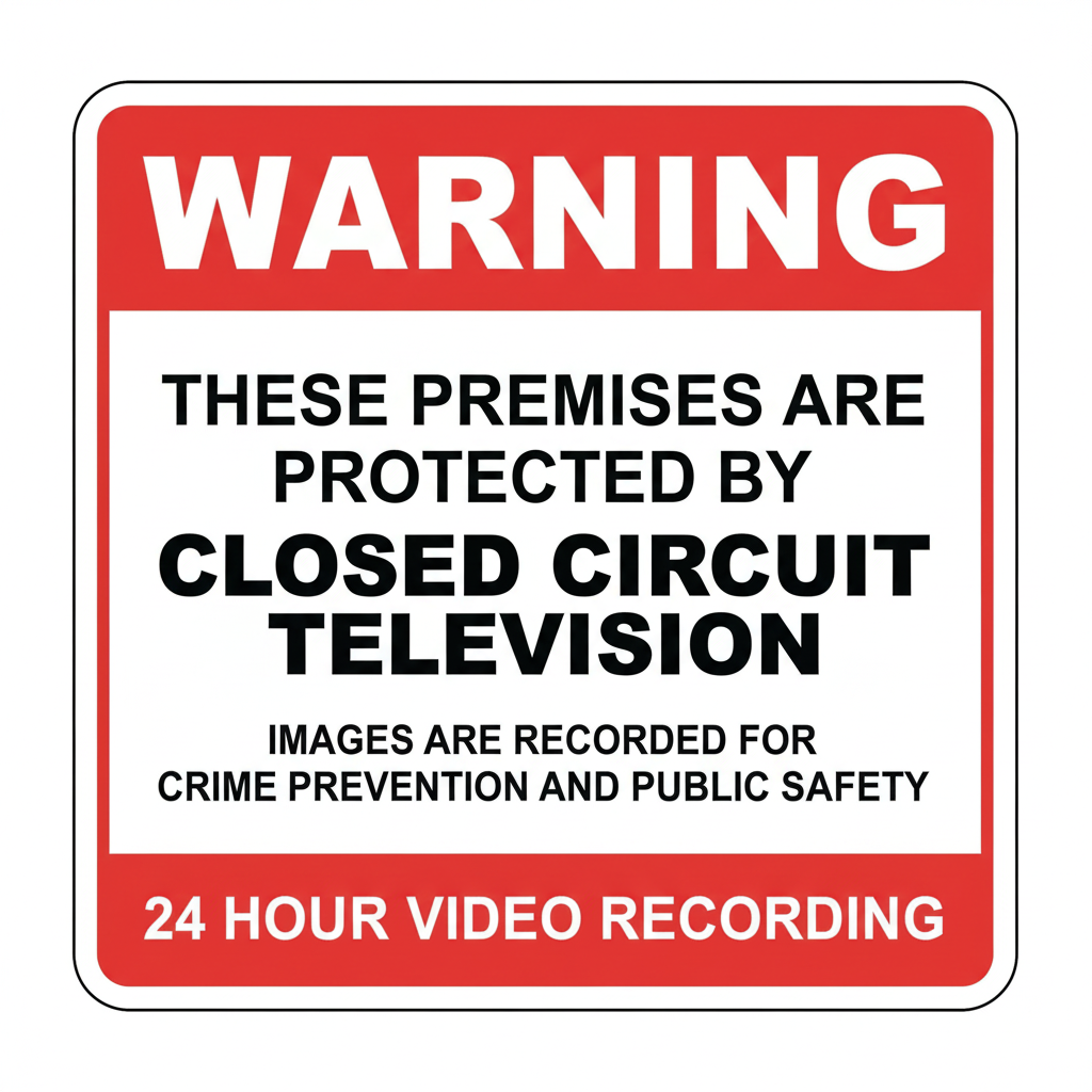 Warning CCT Sign