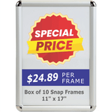 11" x 17" Snap Frame Box of 10