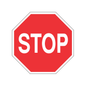 STOP SIGN | Engineer Grade Reflective 24" x 24" Durable Aluminum for High Visibility