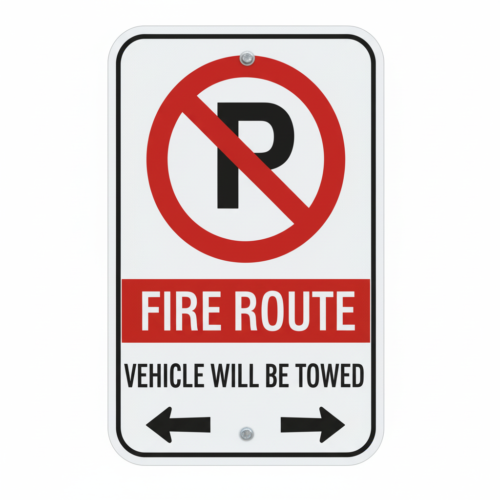 Fire Route Sign TR-101 photo