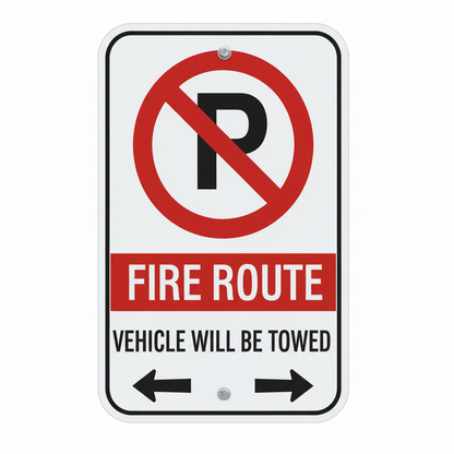 Fire Route Sign TR-101 photo