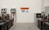 WARNING - BATTERY CHARGING AREA - WA690