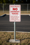 Private Property - No Overnight Parking - Sign TR-P33