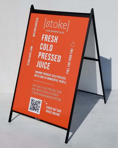 24" x 36" A Frame Sign Holder . 2x graphic inserts