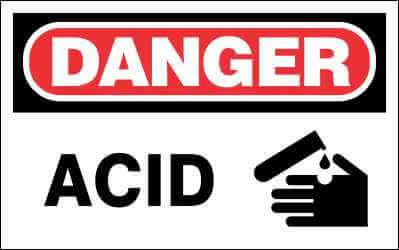 DANGER Sign - ACID