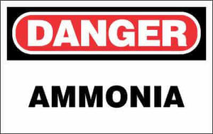 DANGER Sign - AMMONIA