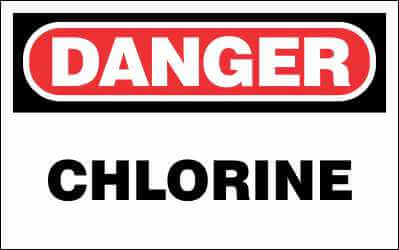 DANGER Sign - CHLORINE