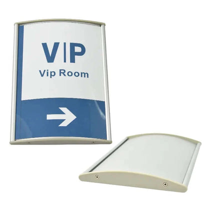 Curved Visa sign holder