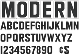 3" modern change sign letters - Black letters & numbers