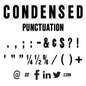 8" on 9" ADM Punctuation Letter Set