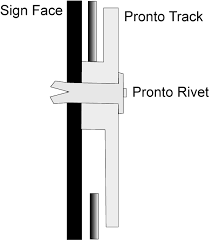 Letter Track Rivets - Pack of 100