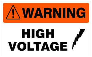 WARNING Sign - HIGH VOLTAGE
