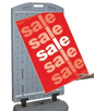 Sidewalk Sign - removable graphics panels